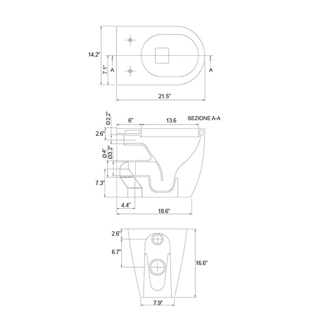 Round Ceramic Floor Toilet