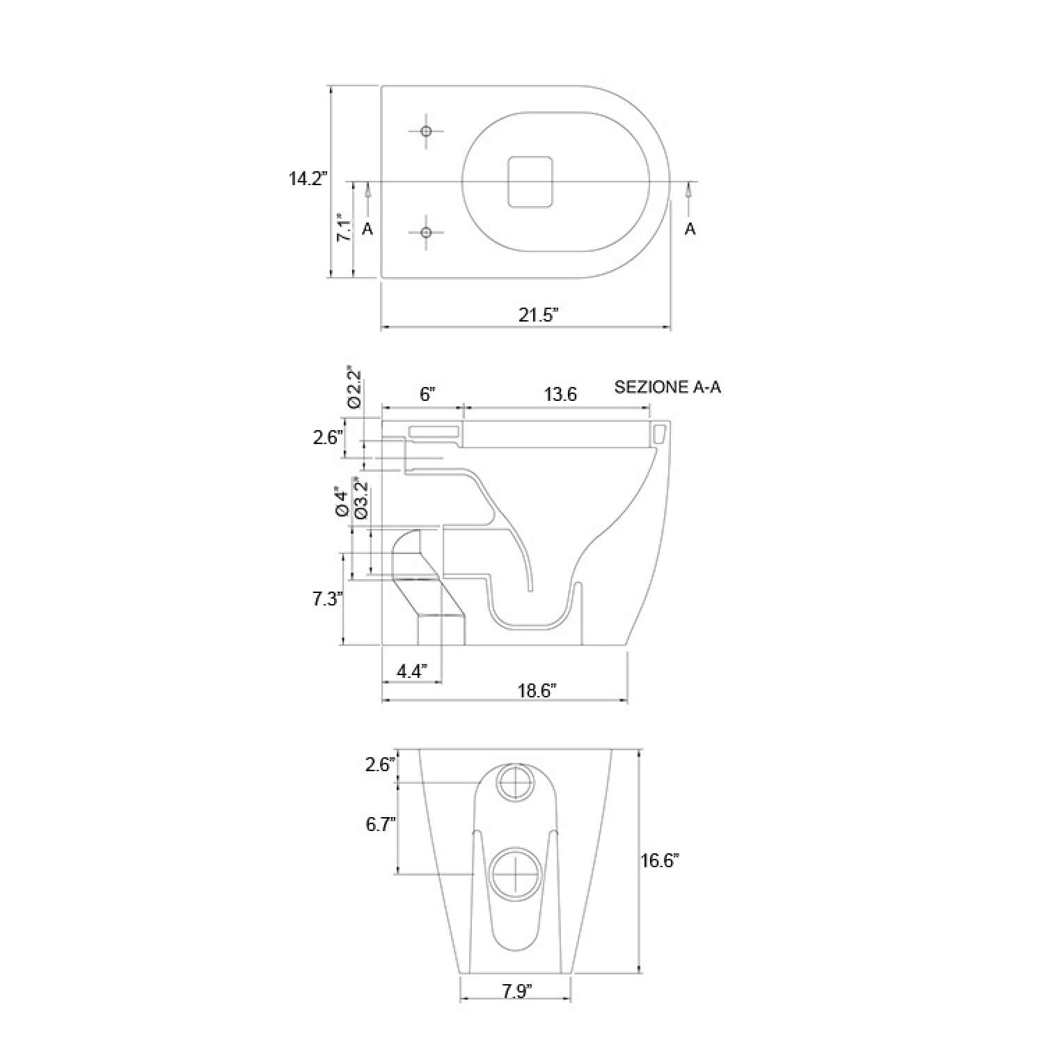 Round Ceramic Floor Toilet