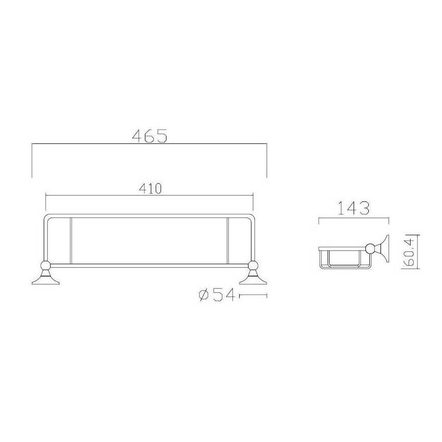 Glass Bathroom Shelf