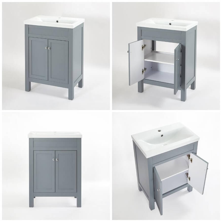 Light Grey Traditional Vanity