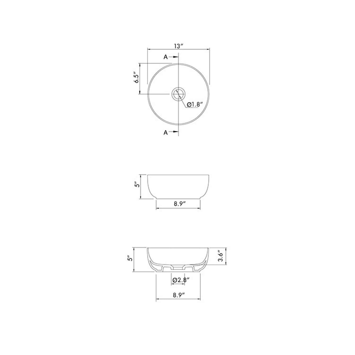 Ceramic Single Vanity Set