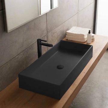 Matte Black Ceramic Sink
