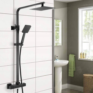 Modern Thermostatic Square Bar Shower