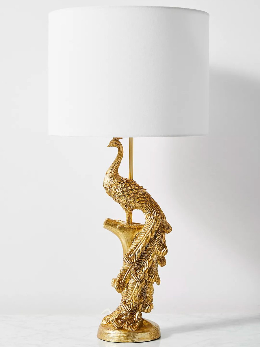 Peacock Table Lamp