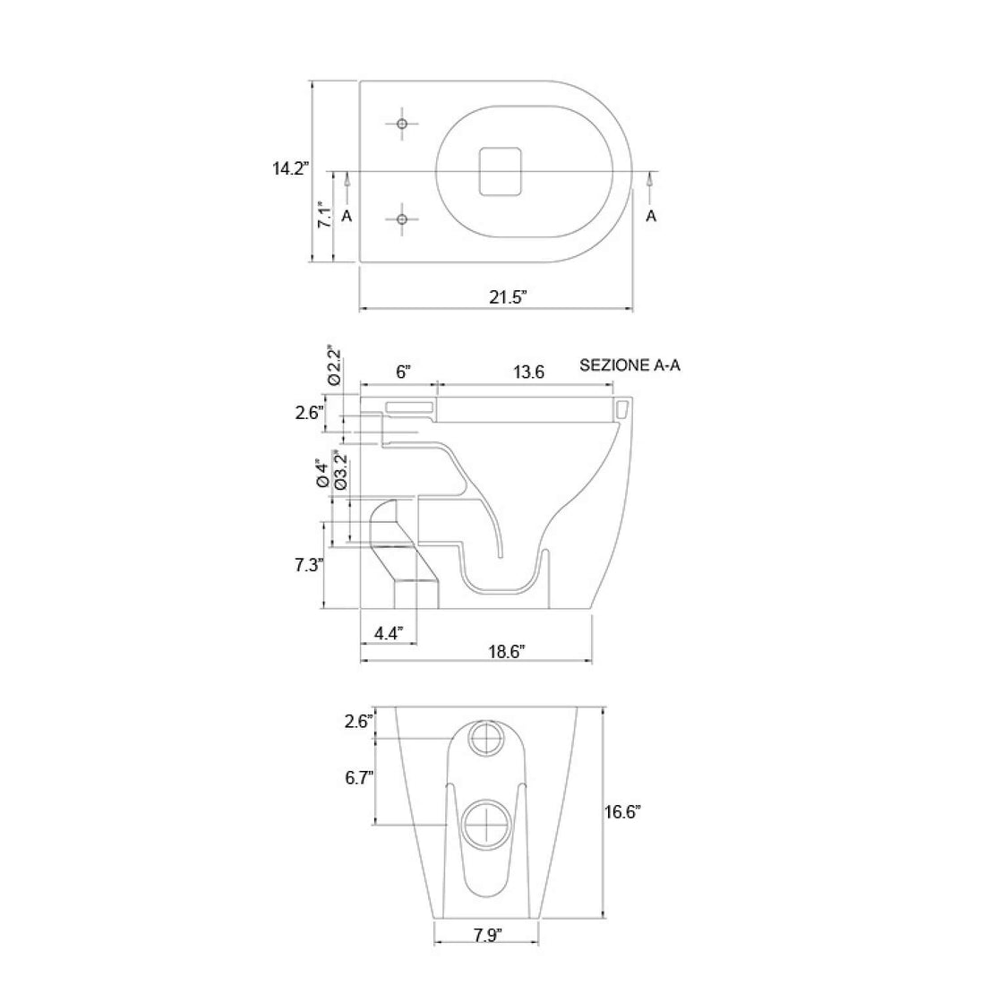 Round Ceramic Floor Toilet