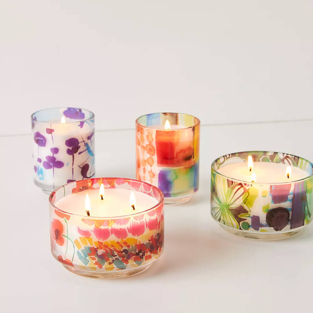 Colorful Glass Candle