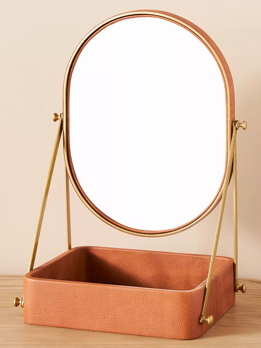 Oval Tabletop Mirror